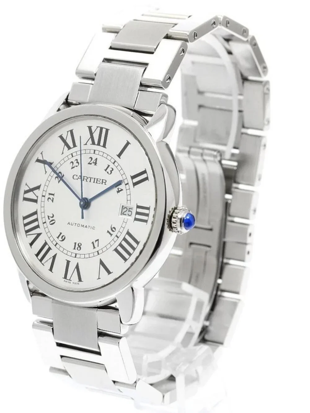 CARTIER Ronde Solo XL W6701011 Date Silver Dial Automatic Men's Watch_971105